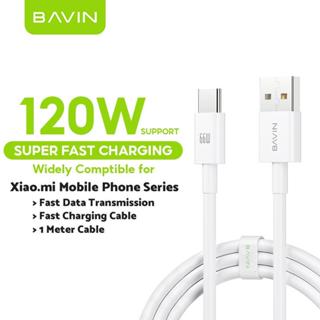 BAVIN U-CB356-C 66W Fast Charging Data Cable Support Data Transfer Compatible for USB to TYPE-C