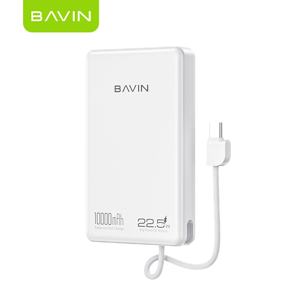BAVIN Y-PC1135 10000mAh 22.5W Fast Powerbank with Type-C Cable & Lanyard Strap