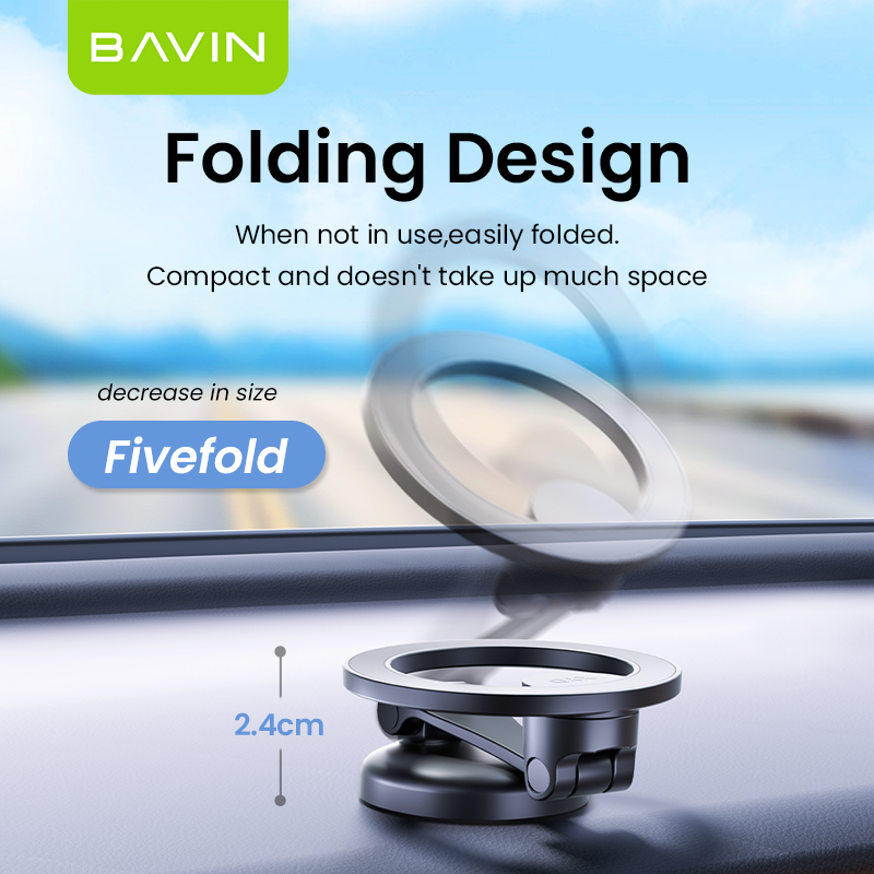 BAVIN D-S-PS65 Magnetic Folding Holder w/ 360° Rotation