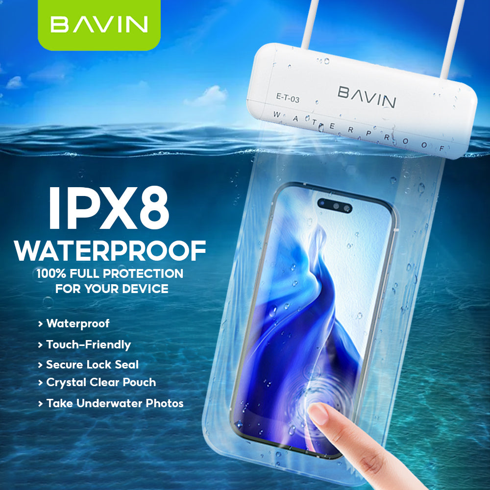 BAVIN E-T-03 Waterproof Underwater Phone Bag Touch-Screen Pouch