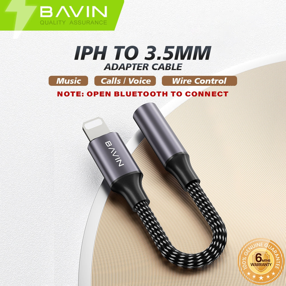 BAVIN to iPh Type-C Earphone Adapter Cable