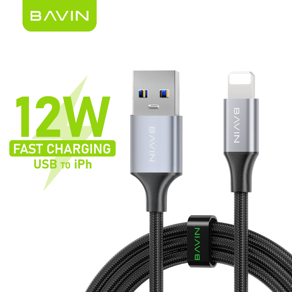 BAVIN U-CB201-XX QC3.0 Fast Charging 0.5 / 1 / 1.5 / 2MCable Nylon Braided Wire For iPh Micro & Type-C