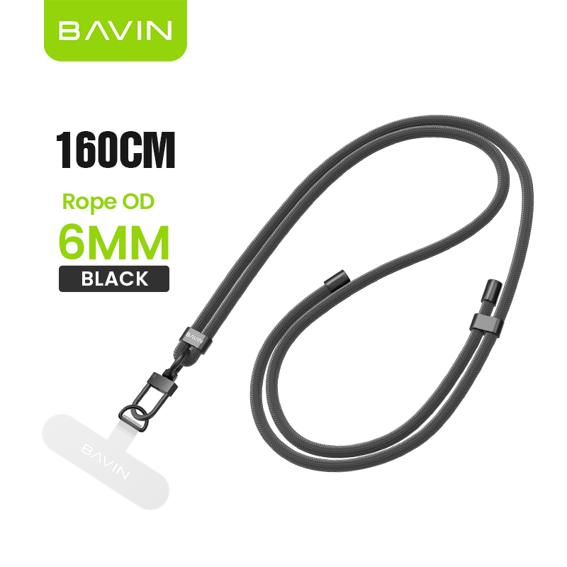 BAVIN BE15 Mobile Phone Strap Lanyard Phones Adjustable with 160cm Long Thick Cross-body Shoulder