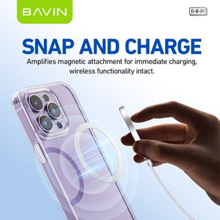 BAVIN D-B-01 Magnetic Metal Ring for Wireless Charging Cases