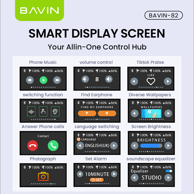BAVIN HB-BA-82 Smart Wireless Earphones