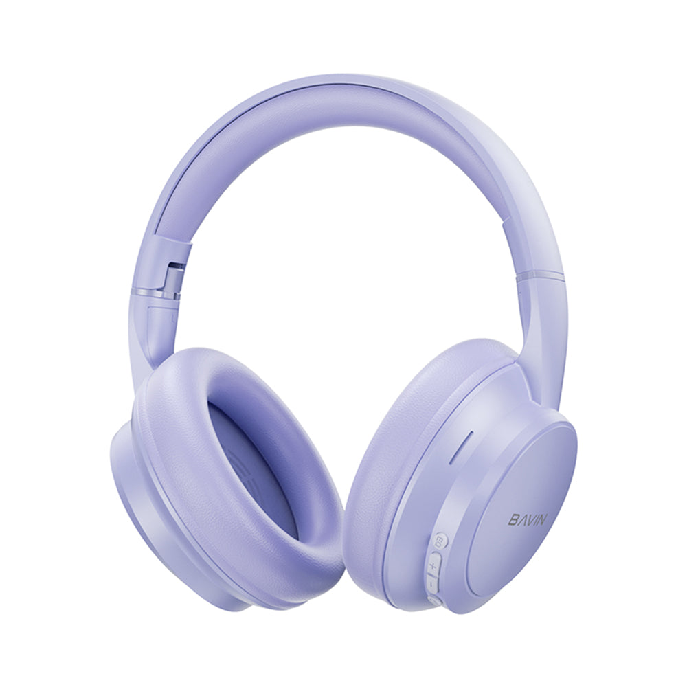 BAVIN HB-BH66 Wireless Bluetooth 5.4 Headphones HiFi Stereo Sound, Foldable & Adjustable Design w/ 3.5mm Audio Jack Support