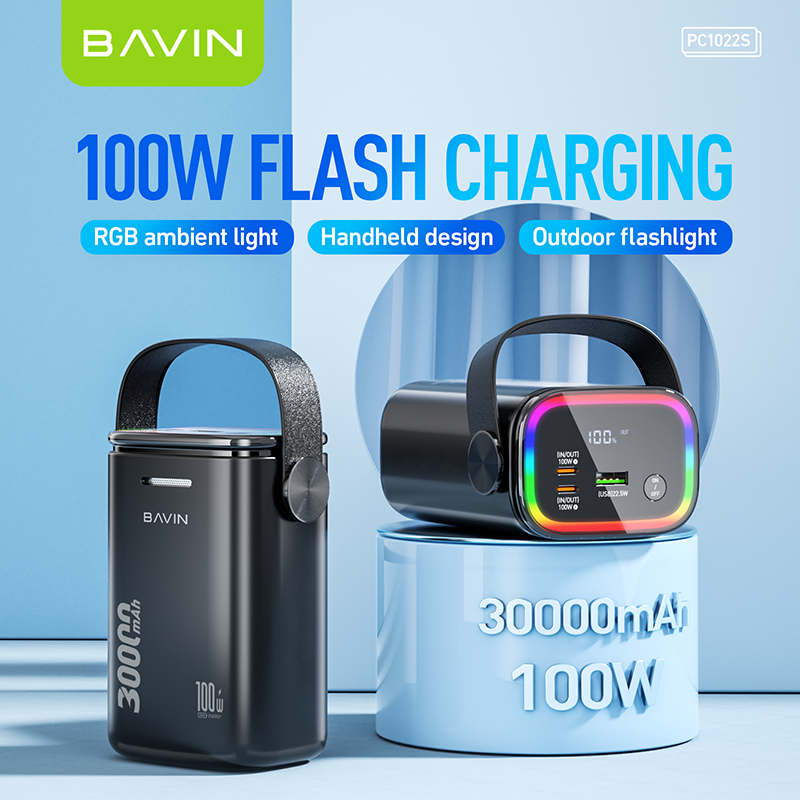 BAVIN Y-PC1022 30000mAh Fast Charging for Laptop Charging + Dual Output Port