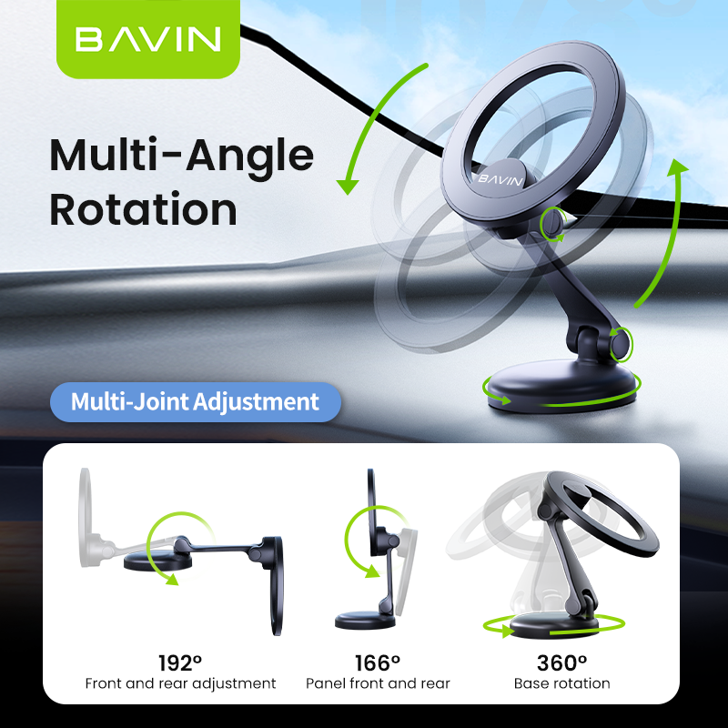 BAVIN D-S-PS65 Magnetic Folding Holder w/ 360° Rotation
