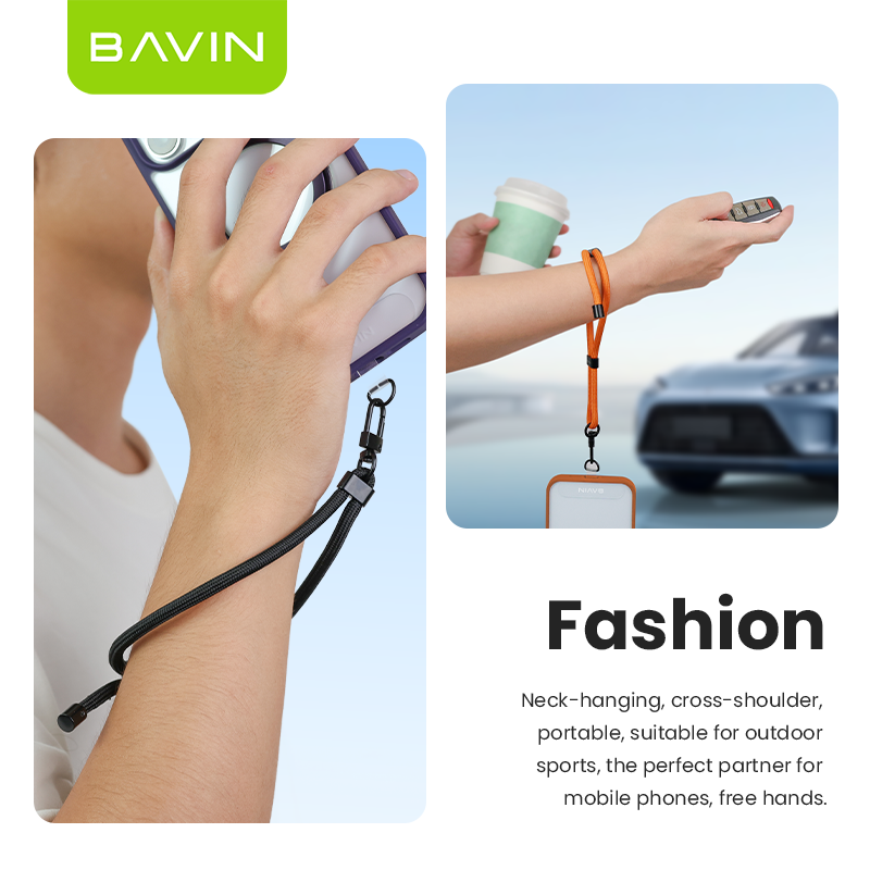 BAVIN E-BE16 Adjustable Phone Lanyard Wrist Strap for Anti-Loss & Fall Prevention