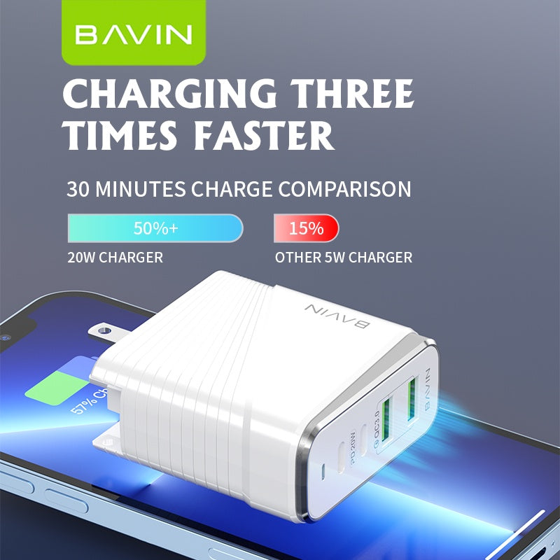 BAVIN C-PC522 35W Qualcomm 3.0 Fast Charger w/ 4 USB Ports
