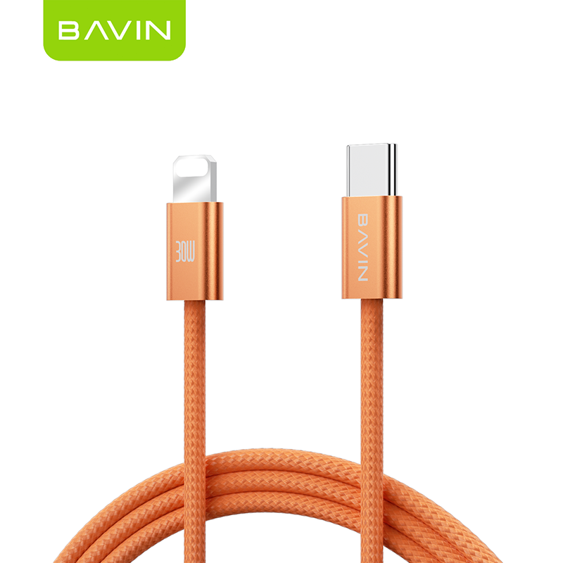 BAVIN CB416 Fast Charging PD 60W Braided 1M Data Cable Type-C to Type-C/Type-C to iPhone|480 Mbps Compatible with iPhone 15-17 & Type-C Devices