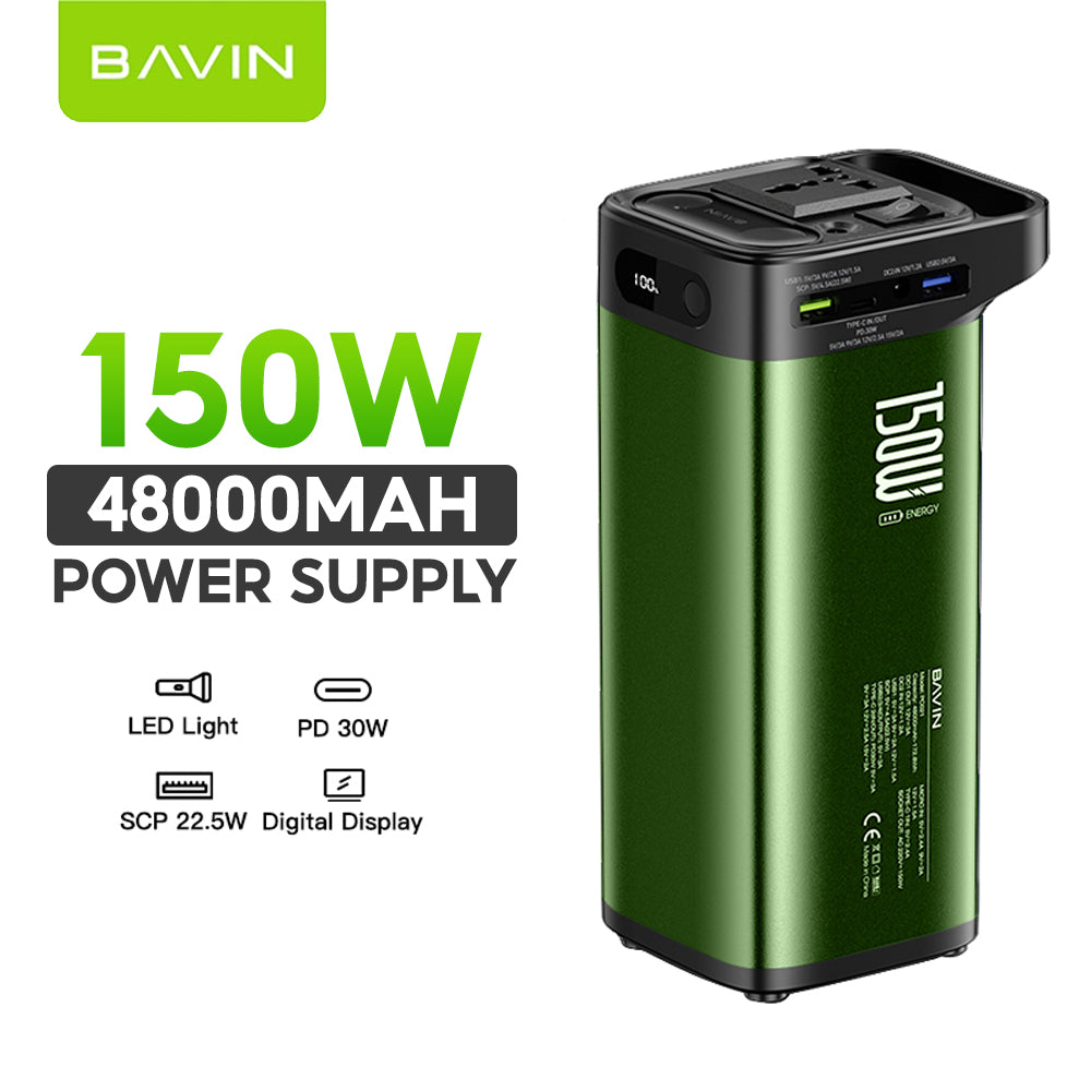 BAVIN Y-PC021 48000mAh / 54600mAh 150W Mini Portable Powerbank