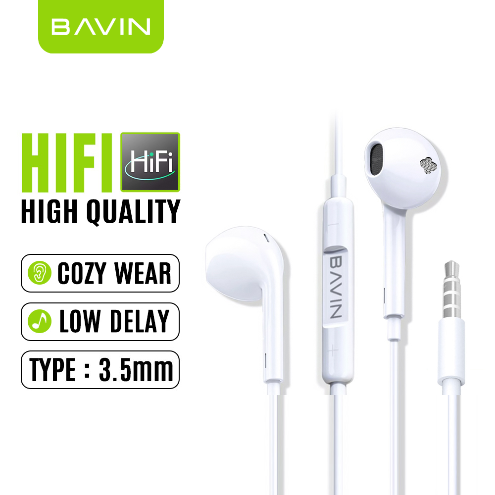 BAVIN H-XX-HX833 Wired Earphones w/ High Stereo Sound