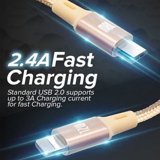 BAVIN U-CB076-3 3in1 Nylon Braided Fast Charging Cable for Micro USB iPh & Type-C