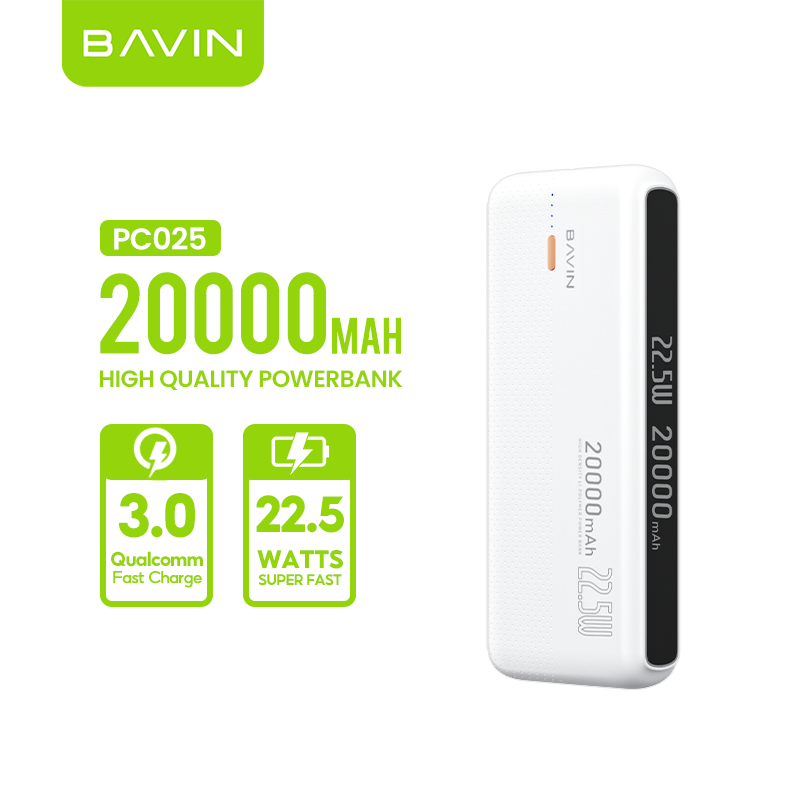 BAVIN Y-PC025 20000mAh Q.C 3.0Compact Fast Charging Powerbank