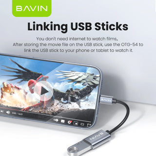 BAVIN U-O-54 USB-C to USB 3.0 OTG Adapter for Devices