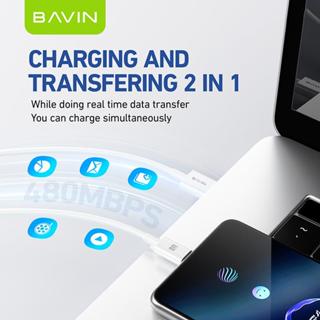 BAVIN U-CB356-C 66W Fast Charging Data Cable Support Data Transfer Compatible for USB to TYPE-C