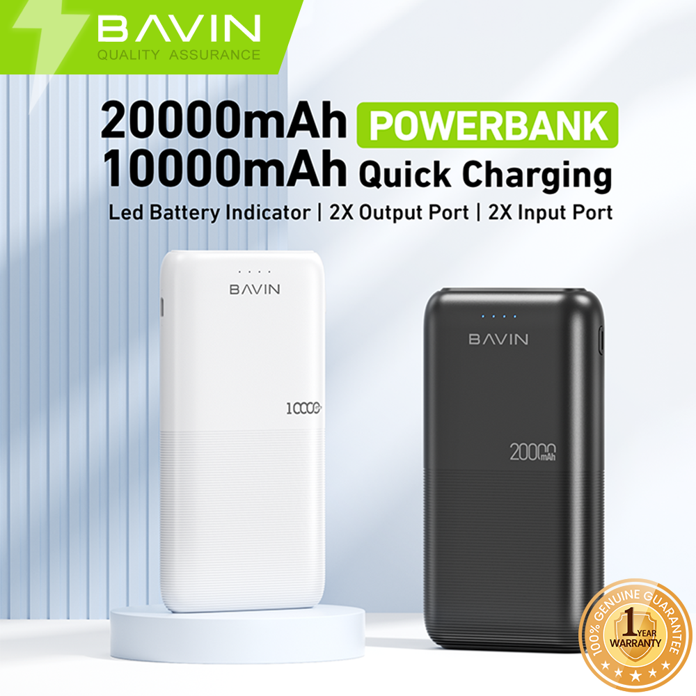 BAVIN Y-PC091 20000mAh Portable Powerbank Quick Charging w/ Dual Input & USB Output