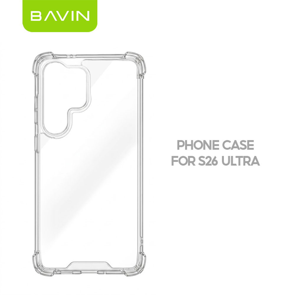 BAVIN FS2 Shockproof Clear Silicone Phone Case for Sam Galaxy S26/S26+/S26E/S26U Series