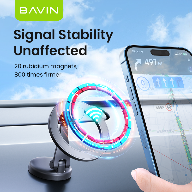 BAVIN D-S-PS65 Magnetic Folding Holder w/ 360° Rotation