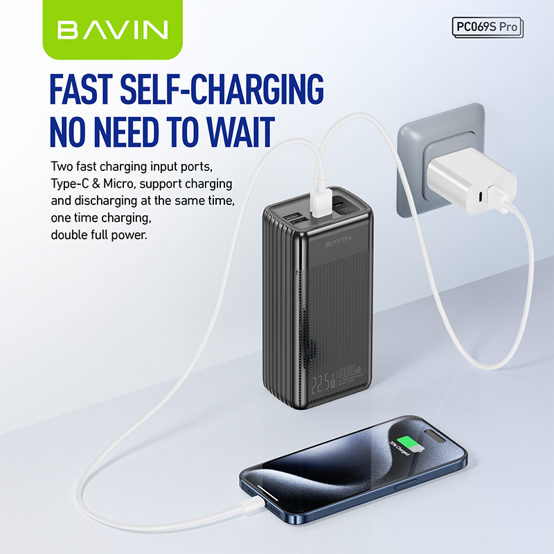 BAVIN Y-PC069 Pro 40000mAh Portable Powerbank w/ Multiple 3.0A Output & Input