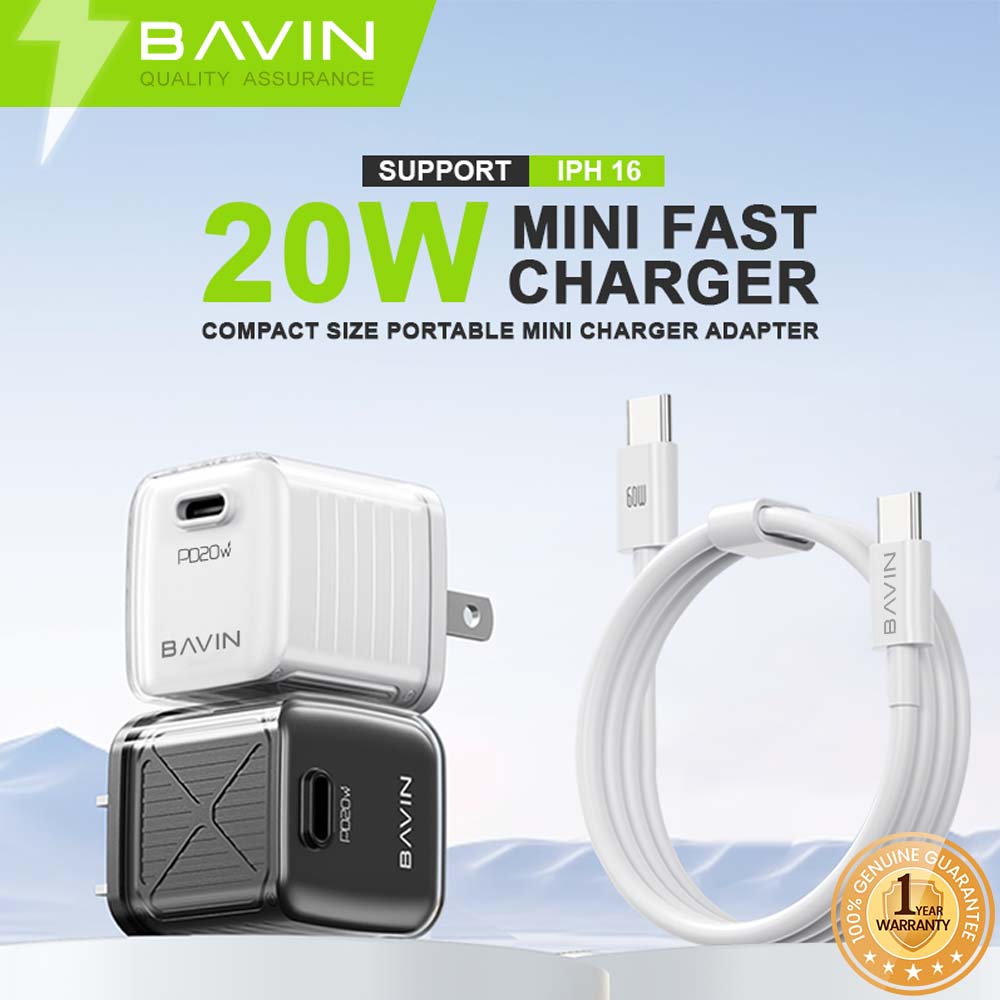 BAVIN C-PC966-XX 20W Mini Fast Charger for iPhone 16 Series