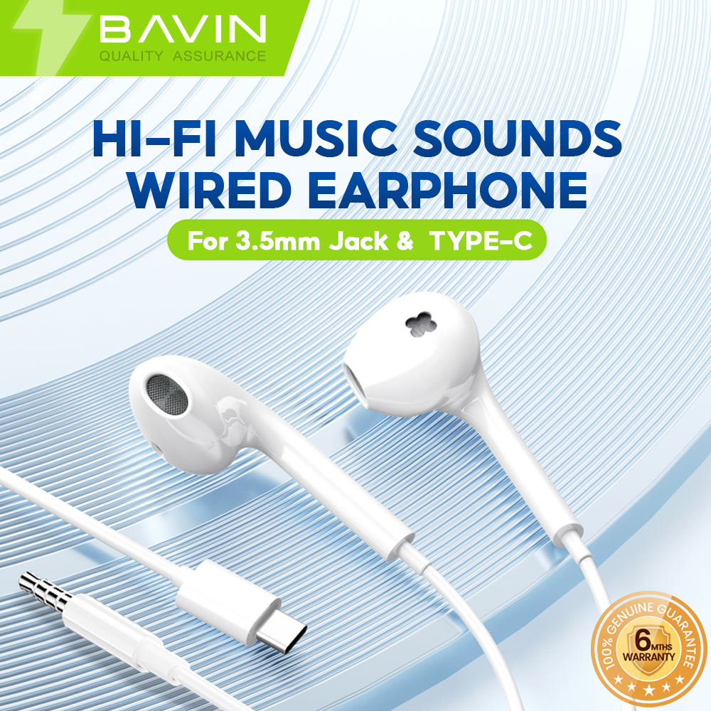 BAVIN HX871-XX HiFi Wired Earphones w/ Stereo Sound