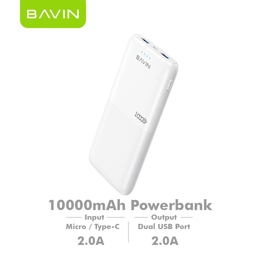 BAVIN Y-PC091 20000mAh Portable Powerbank Quick Charging w/ Dual Input & USB Output