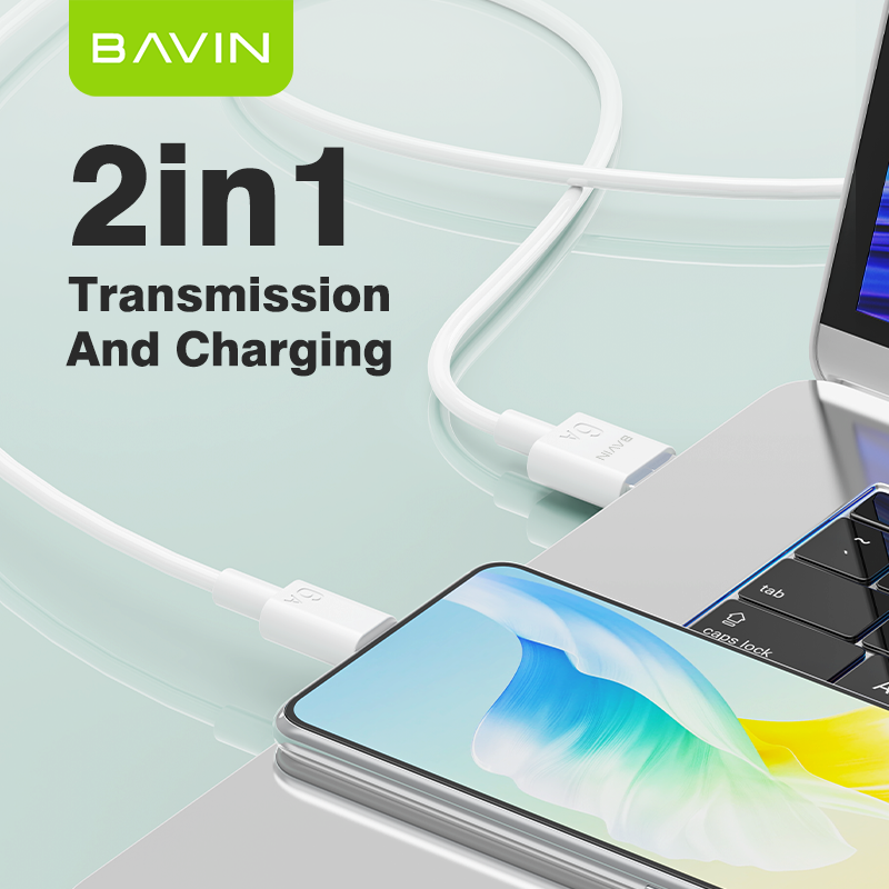 BAVIN U-CB294-XX 6A Fast Charging 18W/12W Qualcomm 3.0 USB Fast Charge Data Cable for Type-C Micro & iPh