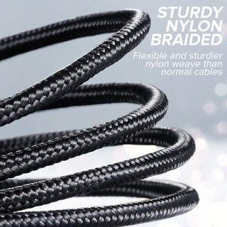BAVIN U-CB076-3 3in1 Nylon Braided Fast Charging Cable for Micro USB iPh & Type-C