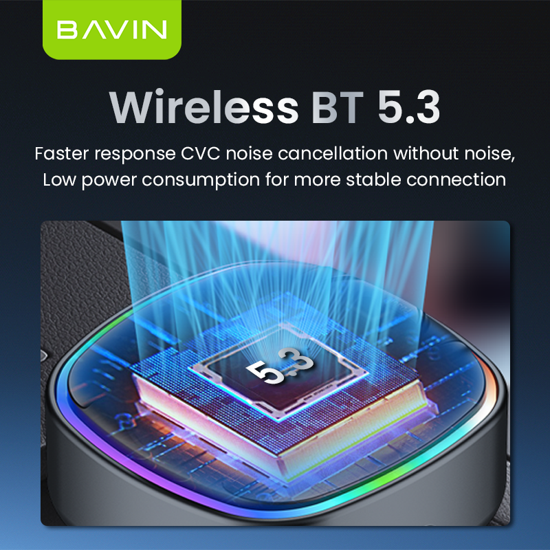 BAVIN C-C-PC2012 30W Car Charger & MP3 Player w/ Fast Charge & RGB Lighting