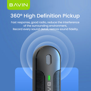 BAVIN H-MP-XX Wireless Lavalier Microphone for iPhone & Android