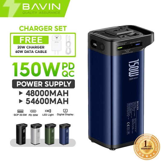 BAVIN Y-PC021 48000mAh / 54600mAh 150W Mini Portable Powerbank