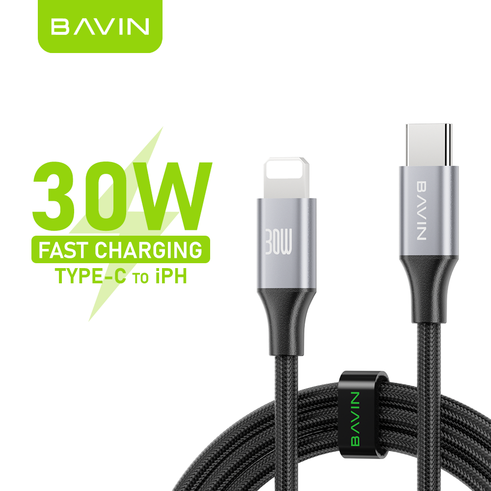 BAVIN U-CB201-XX QC3.0 Fast Charging 0.5 / 1 / 1.5 / 2MCable Nylon Braided Wire For iPh Micro & Type-C