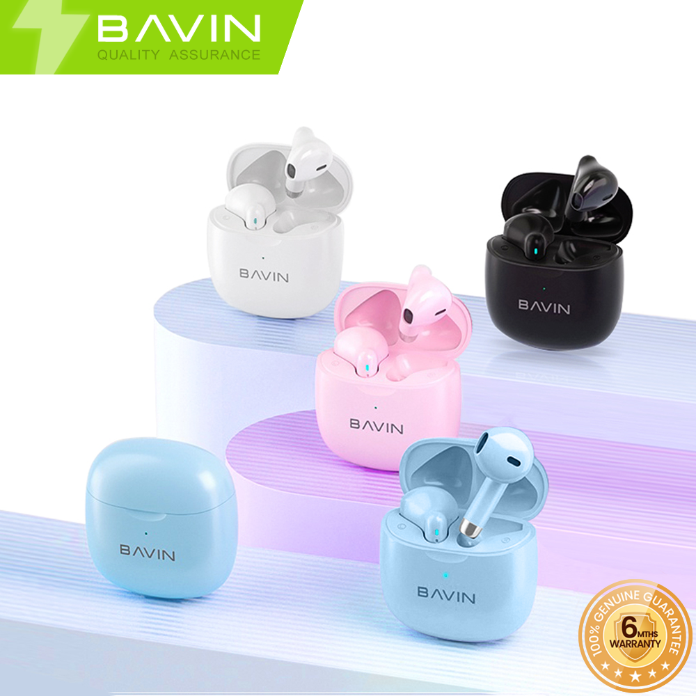 BAVIN HB-BA-19 TWS Wireless Bluetooth Earbuds w/ High Stereo Sound & Touch Control