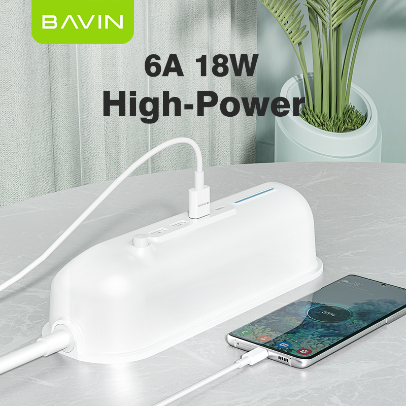 BAVIN U-CB294-XX 6A Fast Charging 18W/12W Qualcomm 3.0 USB Fast Charge Data Cable for Type-C Micro & iPh