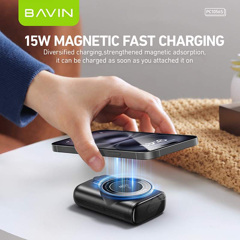 BAVIN Y-PC1056 10000mAh Wireless Fast Charging Powerbank