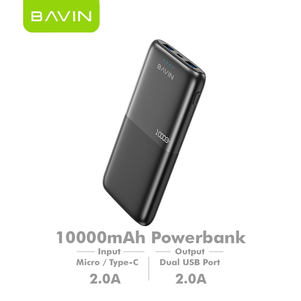 BAVIN Y-PC091 20000mAh Portable Powerbank Quick Charging w/ Dual Input & USB Output