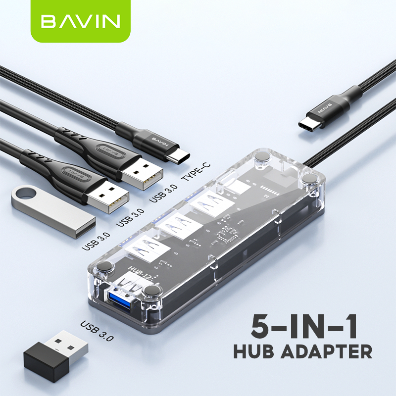 BAVIN U-H2-XX 6-in-1 USB Hub