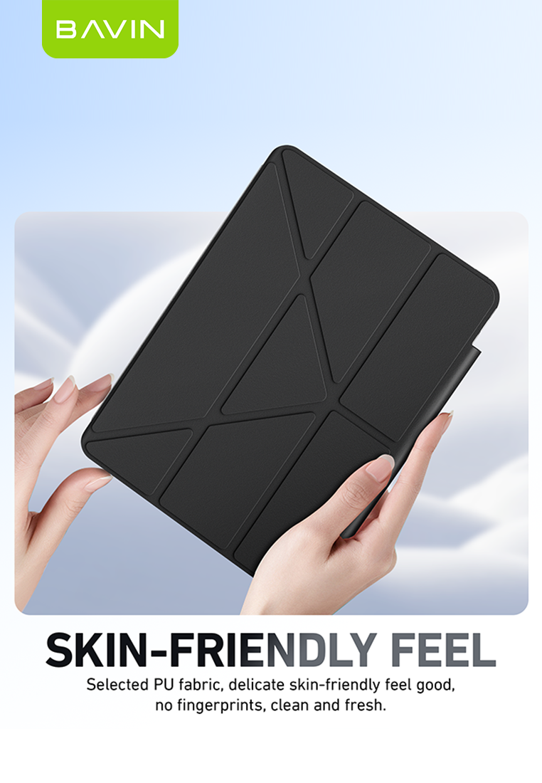 BAVIN E-C09 Clear Flip Cover Case Compatible w/ iPhone iPad Pro 11" 7/8 10.2"10.9" 1st-4th Gen Case
