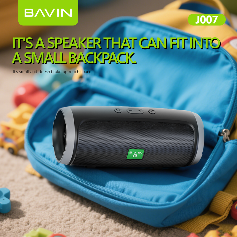BAVIN DV-J007 Portable Splashproof Bluetooth Speaker w/ TF & USB Port