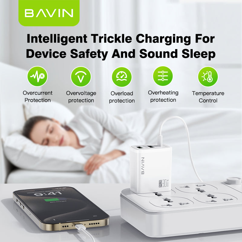 BAVIN C-PC907 30W PD Fast Charger Multi Port Adapter