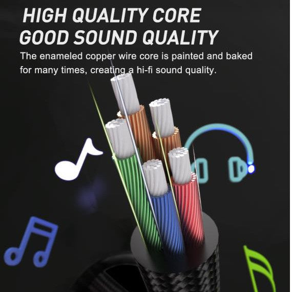 BAVIN H-3.5-AUX20 3.5mm Audio Splitter Cable 25cm w/ 1 Input & 2 Outputs