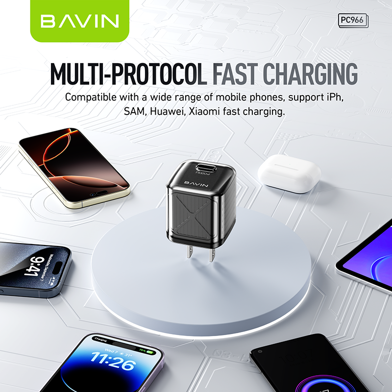 BAVIN C-PC966-XX 20W Mini Fast Charger for iPhone 16 Series