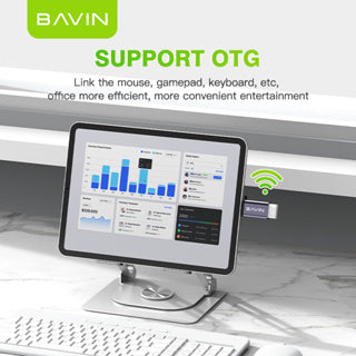BAVIN U-O8-C OTG Adapter w/ Fast Data Transfer for iPhone 16 & Type-C Devices