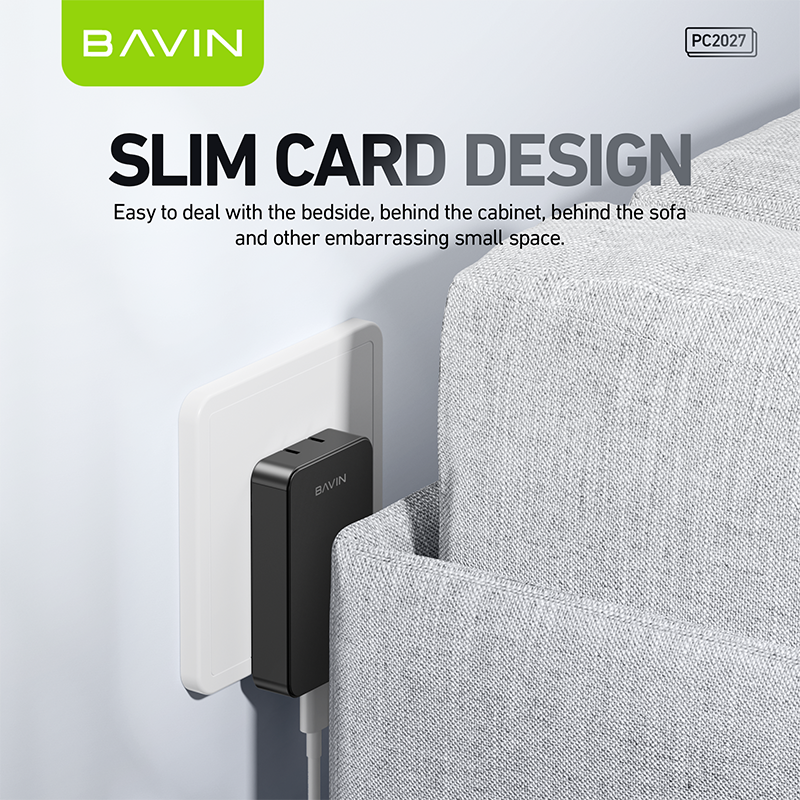 BAVIN C-PC2027-XX 20W Ultra-Slim USB-C Fast Charger w/ Foldable AC Plug & iPhone16 Cable