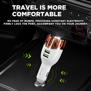 BAVIN C-C-PC278 Qualcomm 3.0 Car Charger w/ Air Purifier & Fast Charge