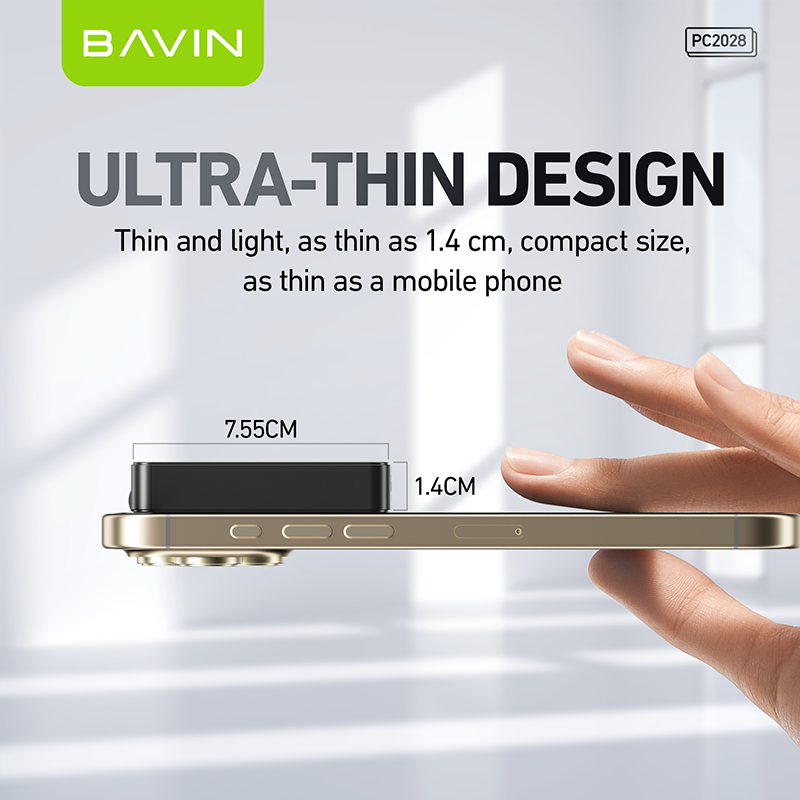 BAVIN C-PC2028-XX 20W Ultra-Slim Fast Charger w/ QC3.0, Dual USB & Type-C, Bendable AC Plug