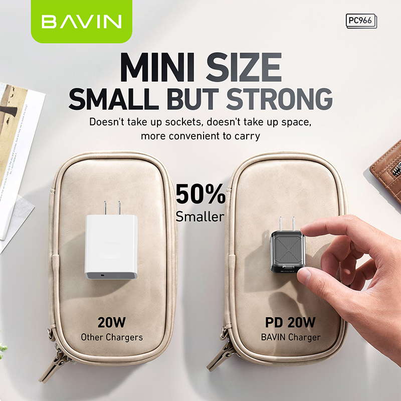BAVIN C-PC966-XX 20W Mini Fast Charger for iPhone 16 Series