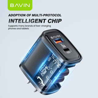 BAVIN C-PC869 36W PD Fast Charger Dual Port - Compatible for Laptop